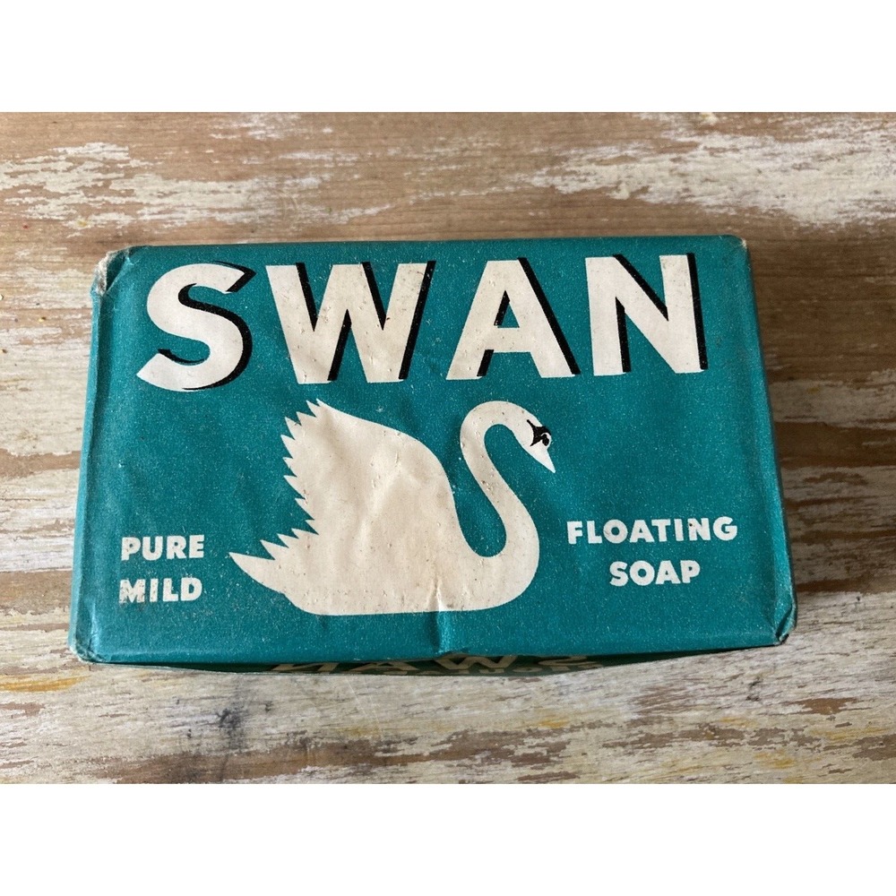 Vintage unused unopened NOS bar of soap Swan regular size Lever Brothers 5 oz